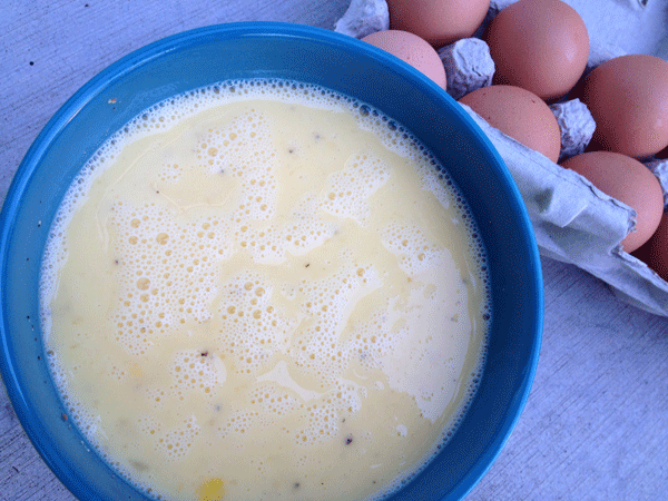 Scrambled Eggs for Egg Burrito