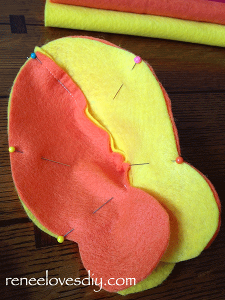 Felt Pieces for Fabric Easter Eggs