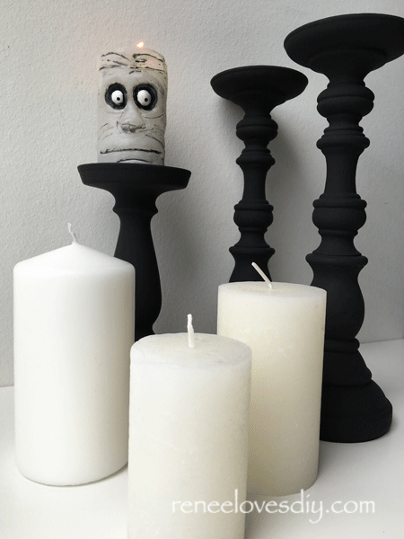 Spooky Halloween Candle